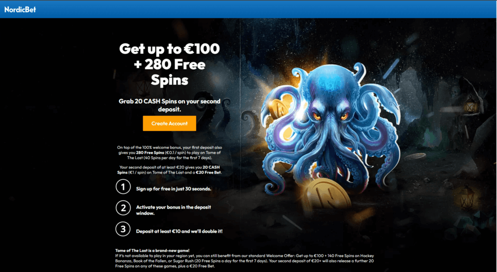 NordicBet Welcome Bonus